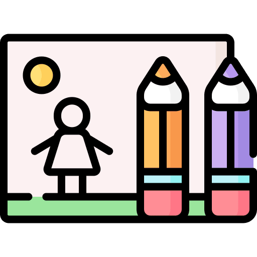 Drawing painting children paint icon