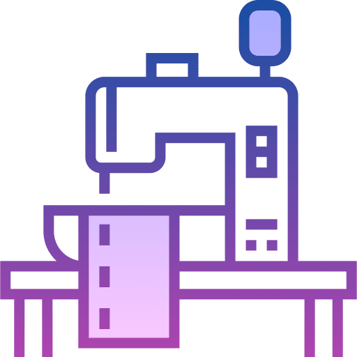 Sewing machine construction and tools thread tailoring icon Sewing machine construction and tools thread tailoring icon