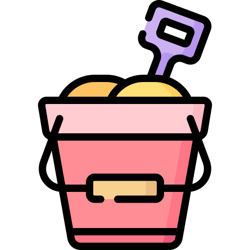 Sand bucket sand bucket children summer icon Sand bucket sand bucket children summer icon