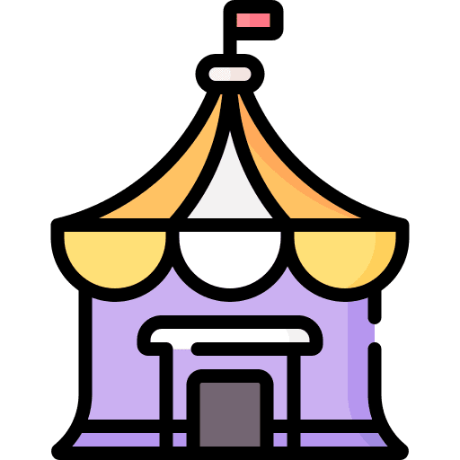 Circus tent fairground amusement park circus icon Circus tent fairground amusement park circus icon
