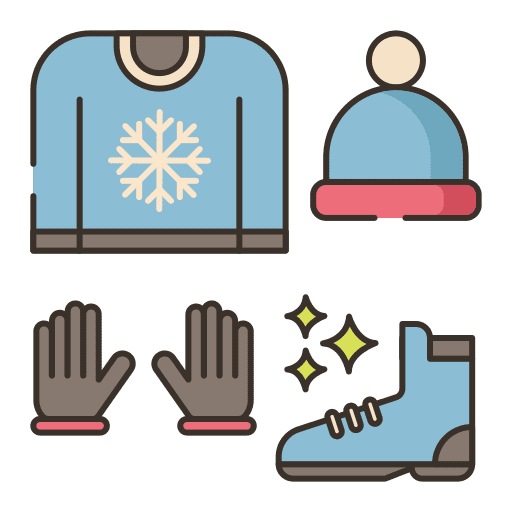 Collection clothing fashion garment icon
