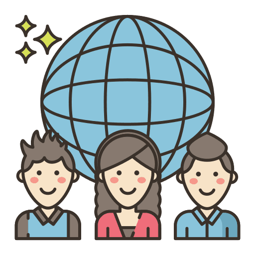 Global planet customer world icon