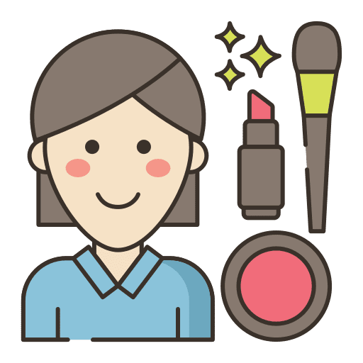 Makeup artist professions and jobs woman user icon