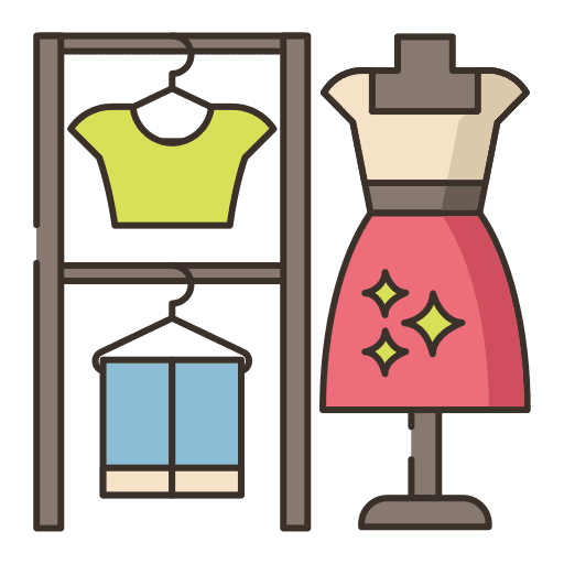 Trade show garment fashion dress icon
