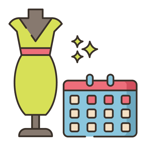 Schedule time and date date show icon