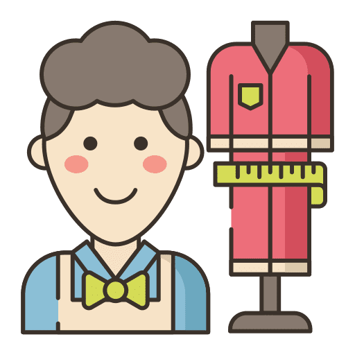 Fashion designer man professions and jobs male icon