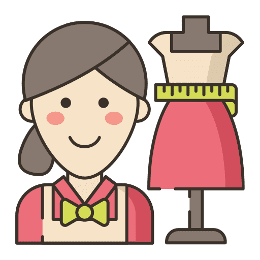 Fashion designer occupation tailor avatar icon