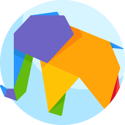 Elephant art and design craft elephant icon
