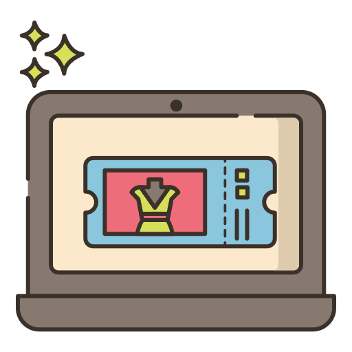 Online event registration reservation online event registration online booking icon