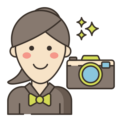 Photographer photographer journalist photo camera icon