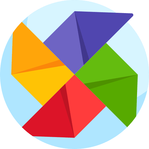 Pinwheel art pinwheel fold icon