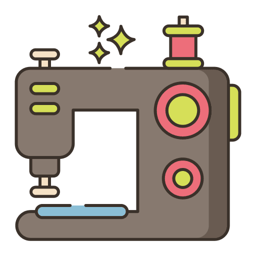 Sewing machine hobbies and free time tailoring sewing machine icon