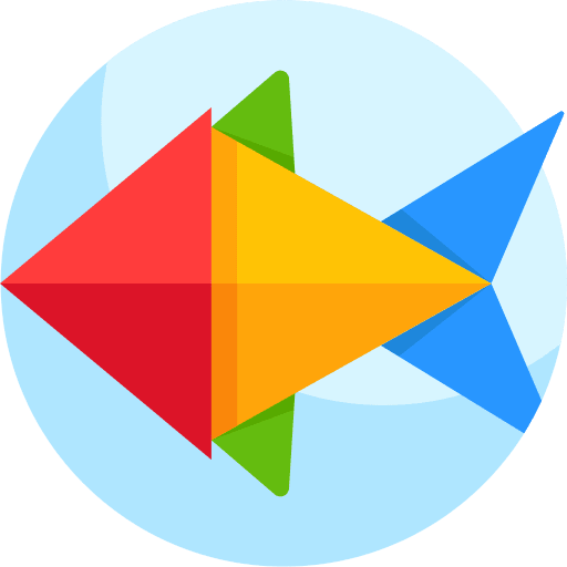 Fish animal craft art icon