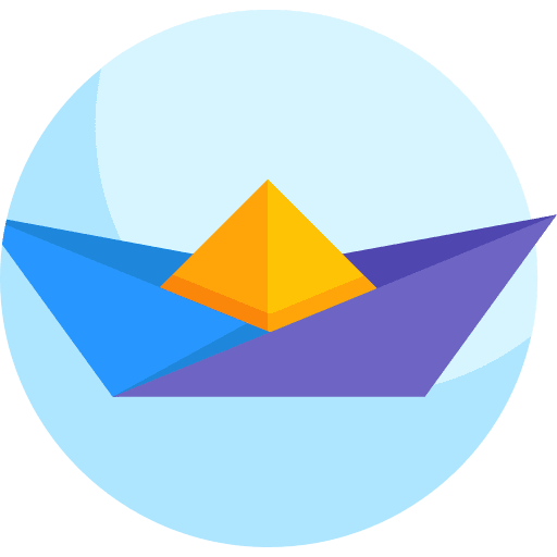 Ship craft fold art and design icon Ship craft fold art and design icon