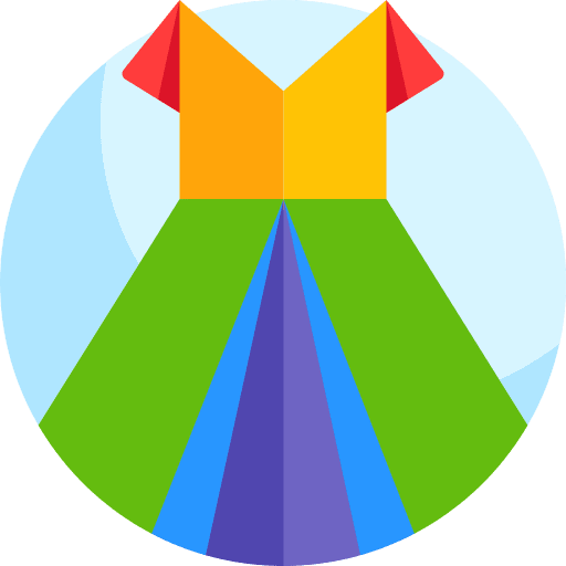 Dress craft art and design cloth icon Dress craft art and design cloth icon