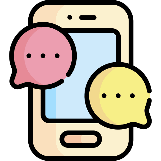Chat message smartphone technology icon Chat message smartphone technology icon