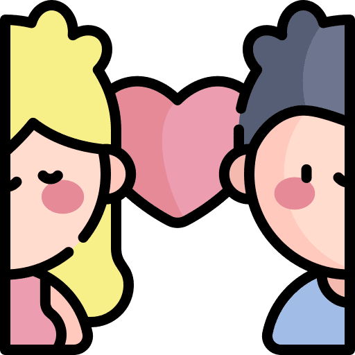 In love girl heart user icon In love girl heart user icon