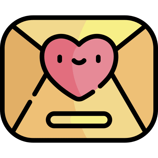 Love letter communications heart mail icon Love letter communications heart mail icon