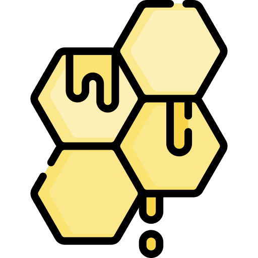 Honeycomb nature farming and gardening honey icon