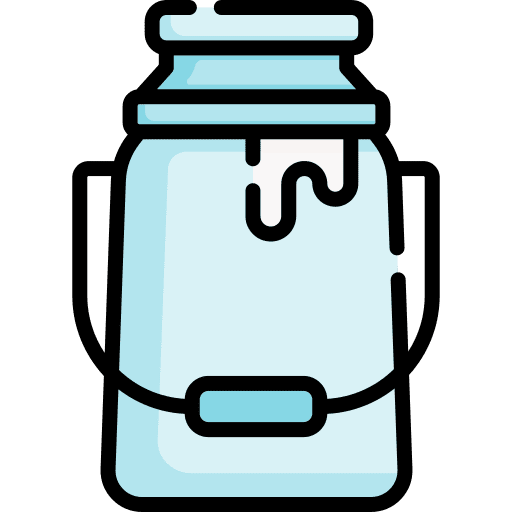 Milk bottle milk farming and gardening icon