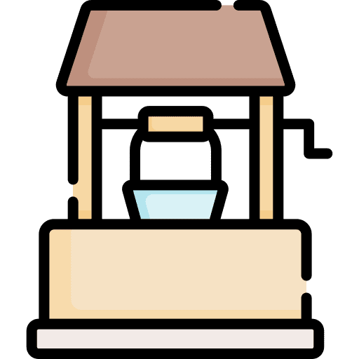 Well water well farm buildings icon Well water well farm buildings icon