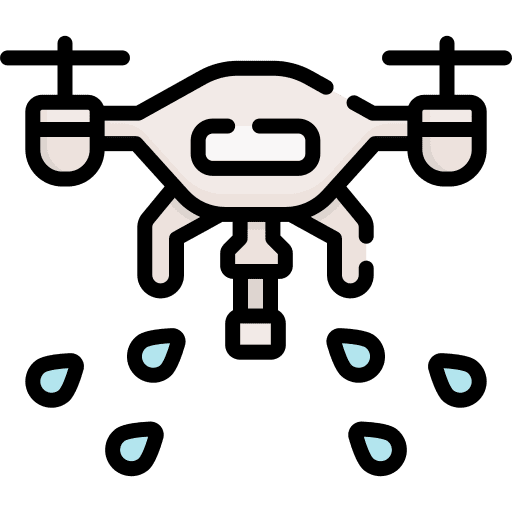 Drone drone irrigation system electronics icon Drone drone irrigation system electronics icon