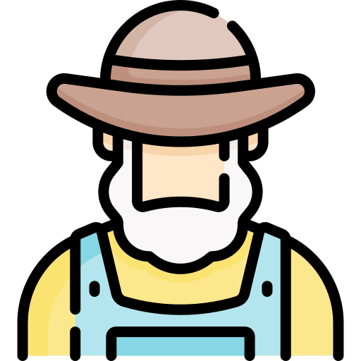 Farmer people person profession icon Farmer people person profession icon