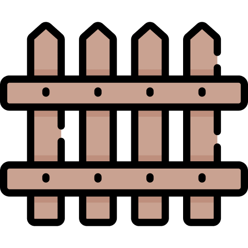 Fence safety farming and gardening protection icon Fence safety farming and gardening protection icon