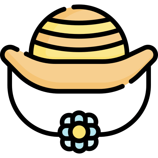 Hat garment straw farming and gardening icon Hat garment straw farming and gardening icon