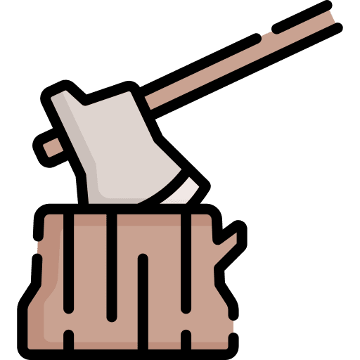 Wood axe construction tool wood axe cutting tool icon Wood axe construction tool wood axe cutting tool icon