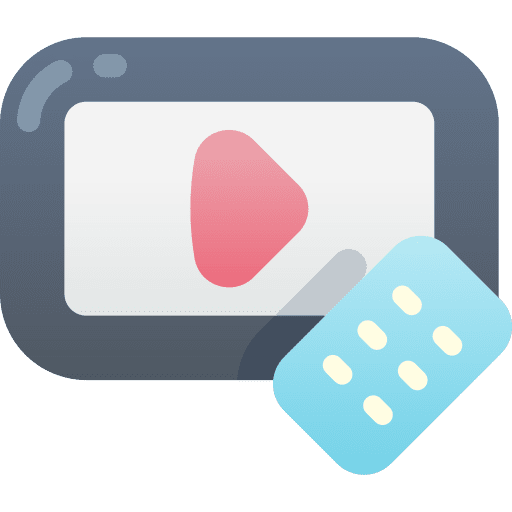 Live streaming marketing video computer icon