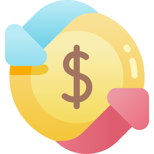 Money transfer mobile payment income money transfer icon