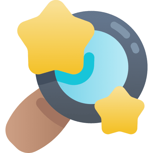 Searching rating search reviews icon