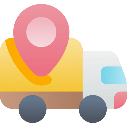 Tracking logistics delivery pin transportation icon