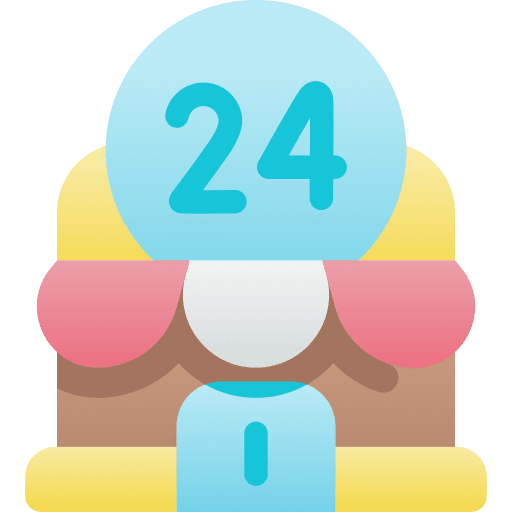 24 hours open 24 hours online store commerce icon 24 hours open 24 hours online store commerce icon