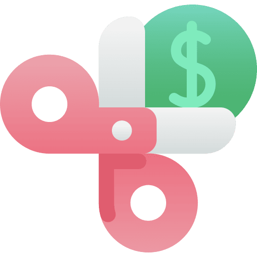 Discount scissors coupon promotion icon Discount scissors coupon promotion icon