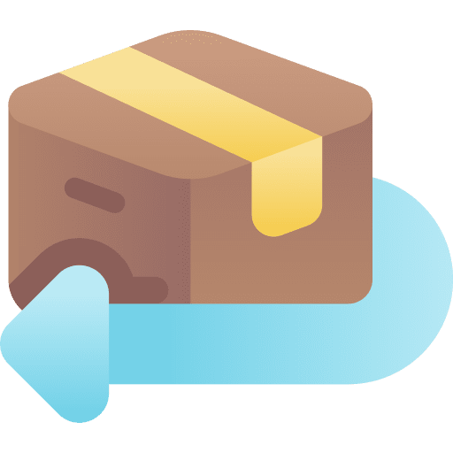 Return delivery box package shipping icon Return delivery box package shipping icon