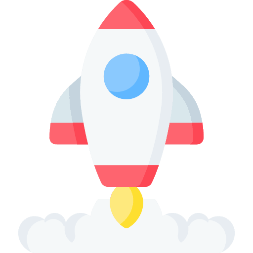 Startup space shuttle start up start button icon