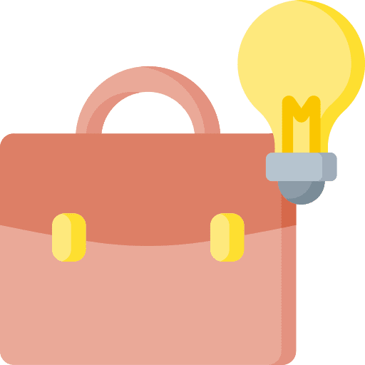 Business portfolio briefcase art and design icon Business portfolio briefcase art and design icon