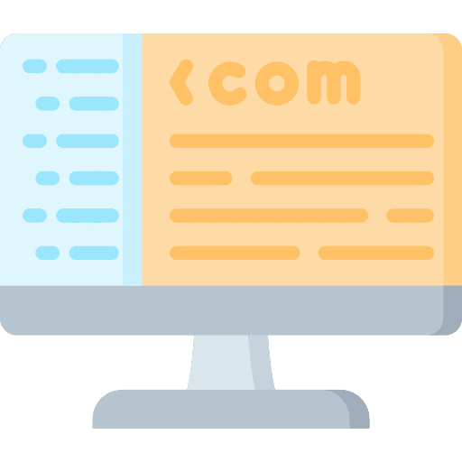 Coding seo and web metadata laptop icon Coding seo and web metadata laptop icon