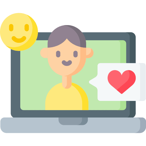 Influencer influencer heart speech bubble icon Influencer influencer heart speech bubble icon