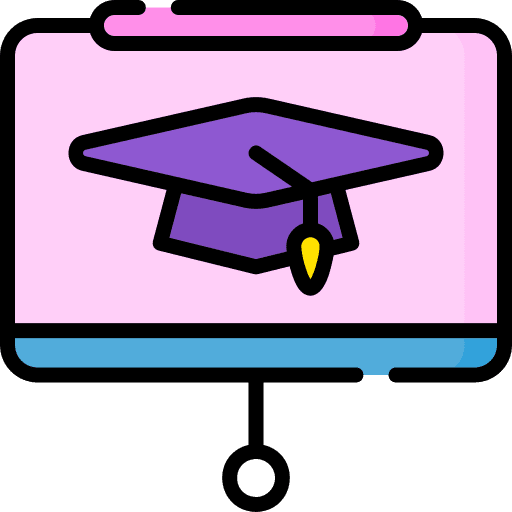 Presentation mortarboard lecturer presentation icon