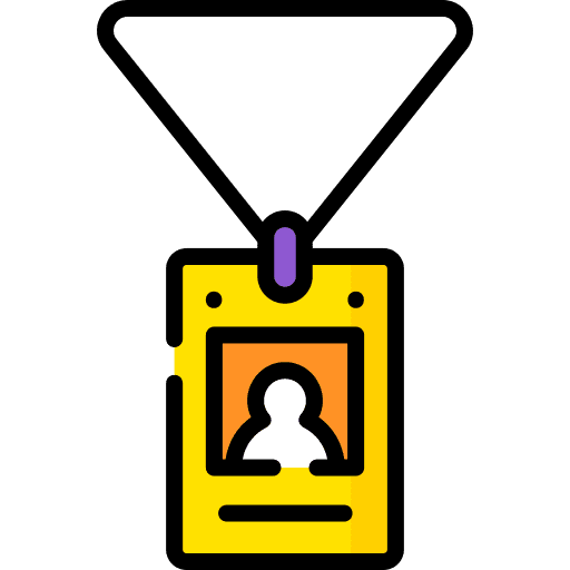 Id interface business card business and finance icon Id interface business card business and finance icon