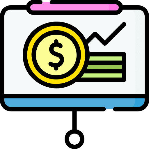 Presentation dollar education presentation icon Presentation dollar education presentation icon