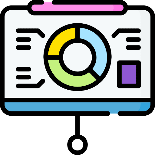 Presentation report diagram statistic icon Presentation report diagram statistic icon