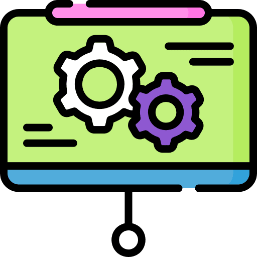 Presentation settings board presentation icon Presentation settings board presentation icon