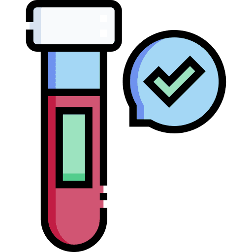 Blood test laboratory blood tube blood test icon