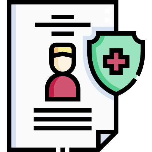 Health insurance hospital health report user icon