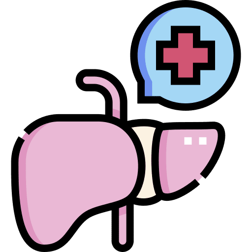 Liver internal checkup hepatitis icon