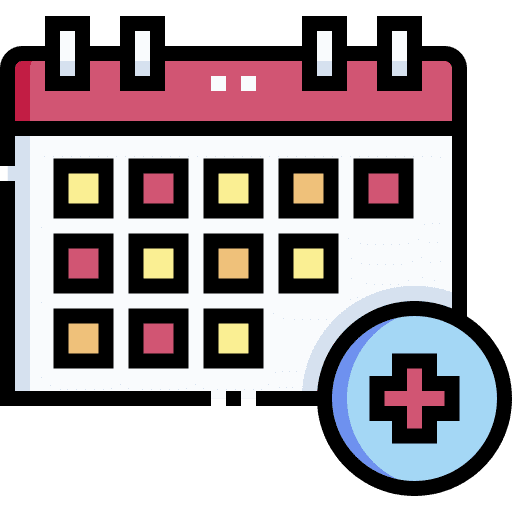 Medical appointment time and date date medical icon Medical appointment time and date date medical icon